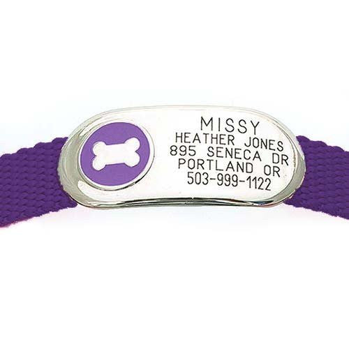 Jewelry Collar Tag - Bone,  - Lucky Pet