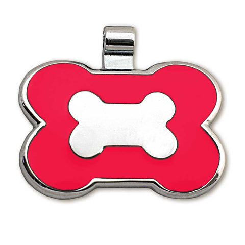 Bone Tag with Paws Personalized Pet Tag – Dog Collar Fancy