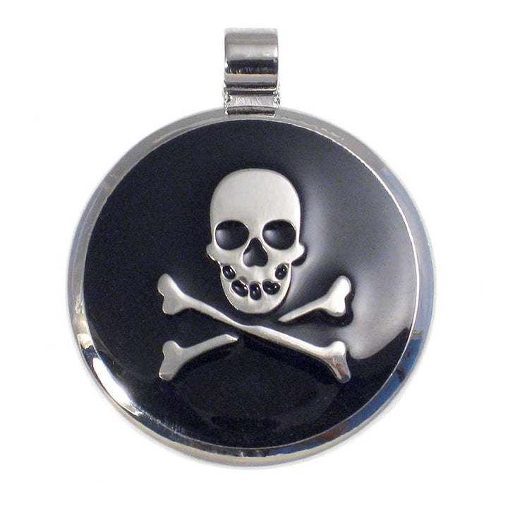 Skull and Crossbone Jewelry Tag,  - Lucky Pet