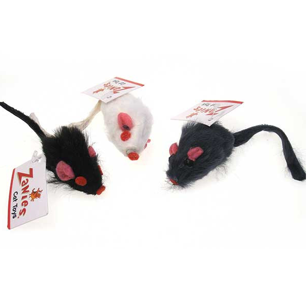 Furry Mice Toys for Cats - 3 Pack,  - Lucky Pet